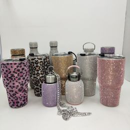 Bling Coffee Mug BPA Free zircon Material Water Bottle for Girl Car Coffee Cup Office Water Cup Christmas Gift