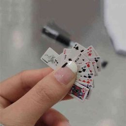 Funny Cute Mini Playing Cards Poker Games Super Small Cards Spoof Gifts Travel Toys Prank Props G220223