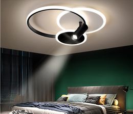 Modern LED ceiling lights bedroom lamp study home living room creative light with spotlight