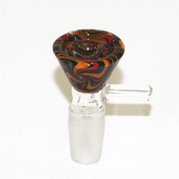 Glass Bowls With Handle 14mm Male Heady hookah Bong Bowl Piece Smoking Aceesories For Bongs Water Pipes