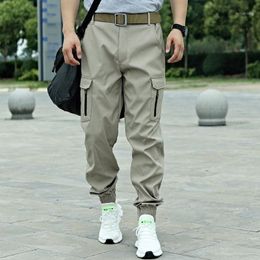 men camouflage pants clothing UK - Men's Pants HOUZHOU Camouflage Men Fashion Camo Cargo Bunch Legs Black Trousers For Military Tactical Clothing