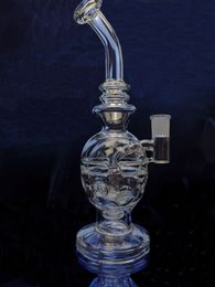 two functions 10 Inch rig skull bong glass water pipe smoke pipe bubbler perc water pipe sestshop