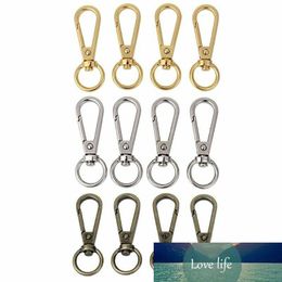 4pcs/metal key chain holder rotating trigger lobster clasp snap hook key chain suitable for Jewellery women men's keychains