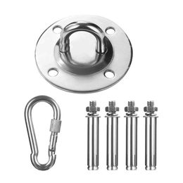 Accessories Multi-Function Stainless Steel Ceiling Wall Hook Mount Yoga Hammock Metal Base Hanging Set For Aerial YogaAccessories