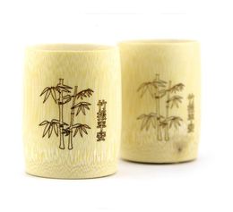 100pcs/lot Traditional Chinese Handmade Natural Bamboo Cup For Tea Water Beer Coffee Juice SN5175