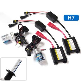 2 Pcs H7 55W Xenon HID Conversion Kit Canbus Headlight Lamps Light Bulbs 6000K 8000K Night Driving Lights Car Accessories