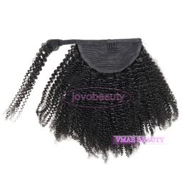 Vmae 4A 100g Wrap around ponytail Unprocessed Virgin Hair No tangle No Shedding Natural Color Malaysian human hair