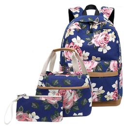 School Bags 3 Pcs/sets High Quality Bag Fashion Backpack For Teenagers Girls Schoolbags Kid Backpacks Mochila Escolar 2021