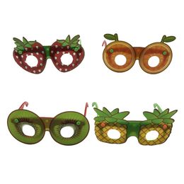 luxury- Creative Fruit Shaped Sunglasses Fashion Children Decorative Glasses Handmade DIY Party Cartoon Eyewear Party Favor TTA892