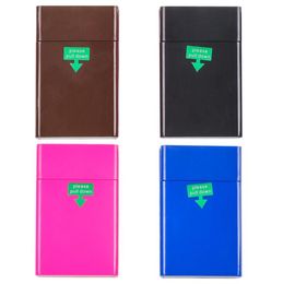 Cool Pretty Colorful Plastic Portable Tobacco Cigarette Case Holder Storage Flip Cover Box Innovative Protective Shell Smoking High Quality DHL Free