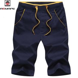 AEMAPE Brand Men Summer Casual Shorts Relaxed Sweatpants Workout Cotton Fitness Boardshorts Fashion Joggers Solid Short 210716