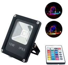 10W Floodlights Color Changing RGB LED Flood Light IP65 Waterproof Lamp For Highway Outdoor Wall