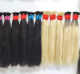 Afro -American -American Bulk Sleding Hair 10pcs/lote de pacote por atacado de 1 quilo preço com desconto de cabelo humano