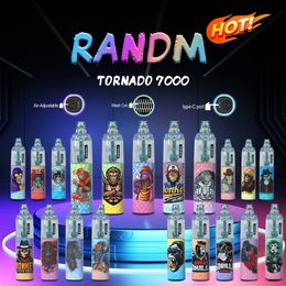 Fumot Original RandM Tornado 7000 Puffs Disposable E cigarette Glowing Vape With RGB Light