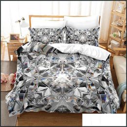 Bedding Sets Supplies Home Textiles & Garden Masonry Set Single Twin Fl Queen King Size Bed Aldt Kid Bedroom Duveter 3D 011 Drop Delivery 20