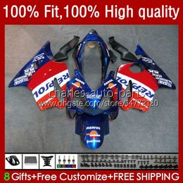 Repsol Blue Injection Mould Fairings For HONDA CBR 600 F4i FS CC F4 i 600F4i CBR600 F4i 04 05 06 07 55No.67 CBR600F4i 600CC 2004 2005 2006 2007 CBR600FS 04-07 OEM Body Kit