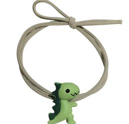 2021 NEW Dinosaur Rubber Band Elastic Hair Bands Children Ponytail Holder Lovely Dinosaur Rubber Bands Kids Hair Accessories