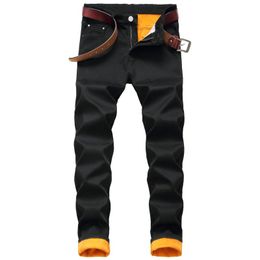 Herren Jeans Denim Designer Schwarz Blau Für Männer Größe 28-38 40 42 2022 Herbst Winter Plus Samt HIP HOP Punk Streetwear