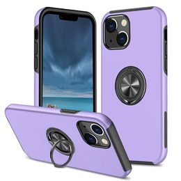 Magnetic Ring Cases For Iphone 13 Pro Max Hybrid Hard PC Soft TPU Shockproof Protective Cover