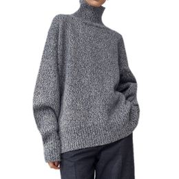 winter thick pullover wool sweater women turtleneck long sleeve knitted jumpers female loose sweater 210218