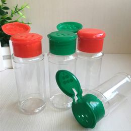 Free Shipping Plastic Spice Salt Pepper Shakers Seasoning Jar Can Barbecue BBQ Condiment Vinegar Bottle Kitchen Cruet RH16258