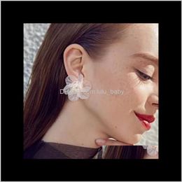 Jewellery Nice Flowers Stud Resin Floral Womens Ear Studs Idea Girls Jewerly Earrings Drop Delivery 2021 7F0J1
