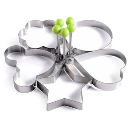 2021 Stainless Steel Star Heart Flower Fried Egg Mould Ring 6 Shapes Egg Pancake Ring Mould Shaper Kitchen Cooking Tools Fried Eggs Shaper