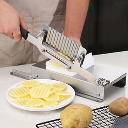 Manual slicer Potato Chip Slicer Stainless Steel Vegetables Slicing Machine Potato Cutter Chopper