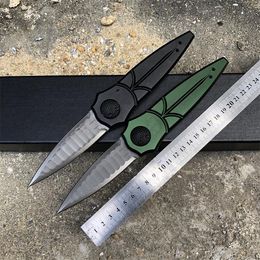 High Quality Outdoor Survival Folder Knife D2 Double Action Spear Point Blade Aviation Aluminium Handle Folding Knives 2 Handle Colours