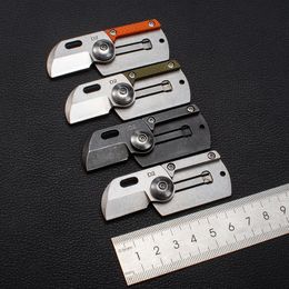Mini folding knife outdoor camping D2 stainless steel high hardness pocket knives EDC safety Defence tools HW498