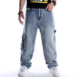Men's Jeans 101 European And American Pocket Pattern Loose Plus Size Trousers Fashion Trend Hip Hop Dance Skateboard Pants1