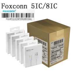 -Foxconn Cavi originali Qualità E75 5C 8C 1M 3ft 2m 6FT Lightning to USB Cable per iPhone 6 7 8 Plus X XR XS 11 12 13 Mini Pro Max Ipad Air con scatola al minuto