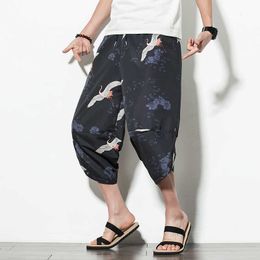 Summer harajuku man casual pants printing calf-length men's pants 2021 new beach jogging pants men X0723