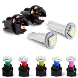 Auto Wedge LED Light Car Interior Dashboard T5 Car Instrument Indicator Mix Bulb Green Red Blue White Yellow For Replacement