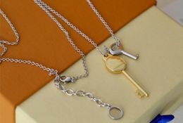 Europe Style Man Woman Pendant Necklaces Fashion Jewelry Engraved Initials letter Charm Pendants