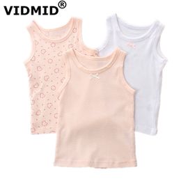 baby girls sleeveless clothes kids cartoon hearts t-shirt tops cotton tanks vests for 1-7 years children 4003 05 210622