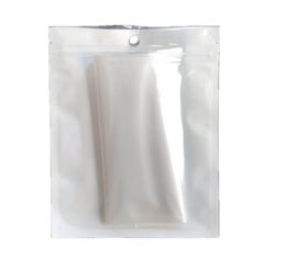 2021 PVC plastic bag pearl Plastic Poly OPP packing zipper Zip lock Retail Clear white Packages Jewellery food many size available 50%off