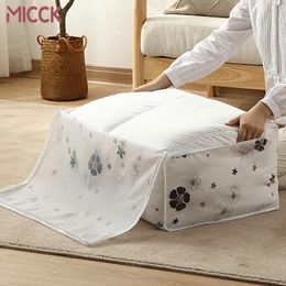 Storage Bags MICCK Print Bag Moisture-Proof Household Clothes Large Capacity Quilt Moving Finishing Packing Accessories