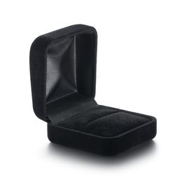 Black Velvet Package Boxes Ring Earring Gift Jewellery Displays Show Cases Fashion Weddings Party JewellryPackaging Storage Box for Earrings