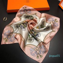 Spring silk scarf women Letter shawl scarf fashion neck ring Christmas gift wholesale