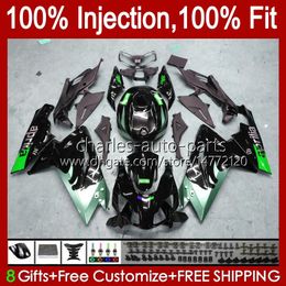 Injection OEM For Aprilia RSV125RR RSV-125 RSV125 R 06-11 34No.143 RS-125 RSV RS Green silver 125 RR 125RR 2006 2007 2008 2009 2010 2011 RS125 RS4 06 07 08 09 10 11 Fairing