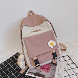 Women Backpack Waterproof Laptop Backpack Brand College Black Casual Backpacks for Teenage Girls Sac a Dos Travel Bookbag Q0528