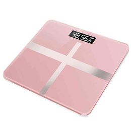 1Pcs Rechargeable Weighing Scale Male and Female Usable Digital Weight Scale LCD Display Glass Smart Electronic Scale H1229
