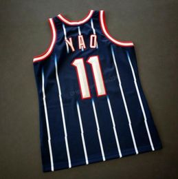 Custom Retro Yao #11 Ming College Basketball Jersey Men's All Stitched Blue Any Size S-3XL 4XL 5XL Name Or Number Top Quality