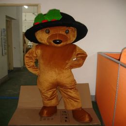 Halloween Brown Bear Mascot Costume Top Quality Customize Cartoon Anime theme character Adult Size Christmas Birthday Party Outdoor Outfit Suit