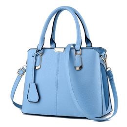 HBP PU Leather Handbags Purses Women Totes Bag High Quality Ladies Shoulder Bags For Woman Purse SkyBlue