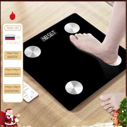 Floor Body Weighing Scale Bathroom Scales BMI Body Fat Scale Smart Bluetooth APP Electronic Scale Body Composition Analyzer H1229