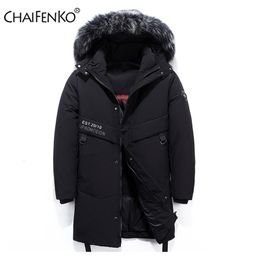 CHAIFENKO Brand Winter Warm Down Jacket Men Casual Windproof Thick Hooded Parkas Men Solid Fashion Cargo Windbreaker Coat Mens 201225
