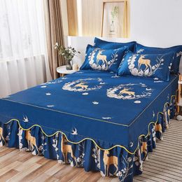 Bedding Sets Bedroom Bed Skirt Non-slip Stain Resistant Mattress Sheet 1 Bedspread + 2 Pillowcase ( No Include ) F0053