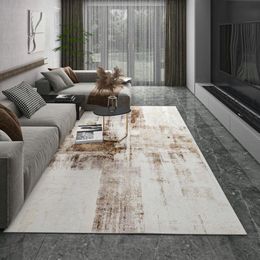 Carpets Luxury Carpet For Living Room Large 200x300 Decor Abstract Grey Yellow Rug Bedroom Modern Floor Mat Nordic Home Soft279w